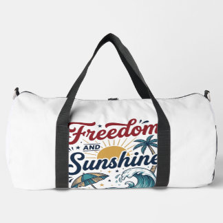 Freiheit Und Sonnenschein Vintage Strand Shirt Des Duffle Bag
