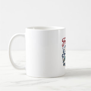 Freiheit Und Sonnenschein Vintage Strand Shirt Des Kaffeetasse