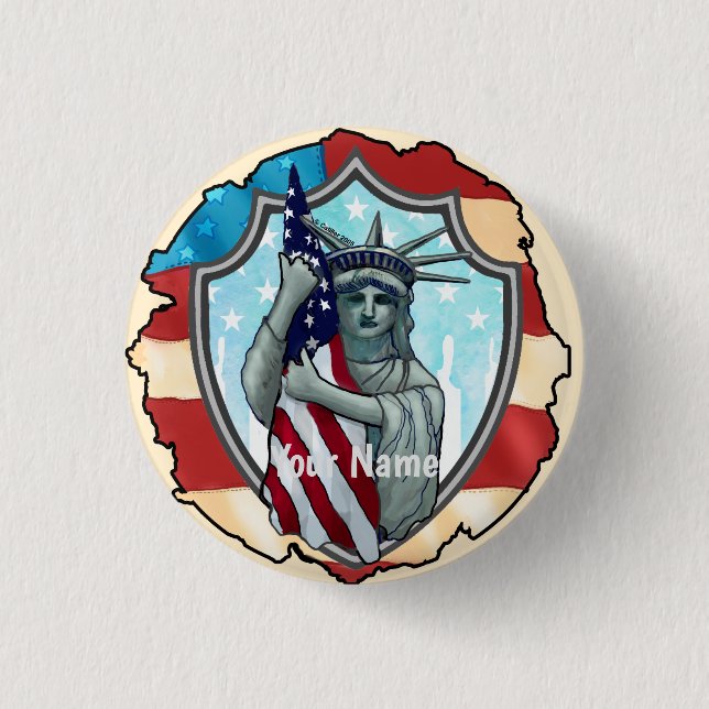 Freiheit USA  Button (Vorderseite)