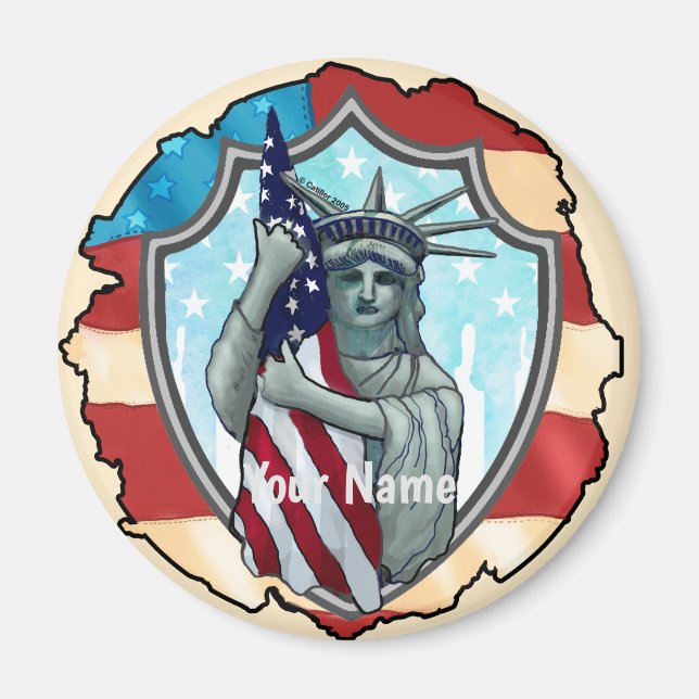 Freiheit USA   Magnet (Vorne)