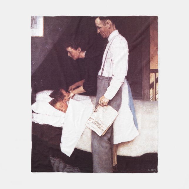 Freiheit von Angst Fleecedecke (Vorderseite)