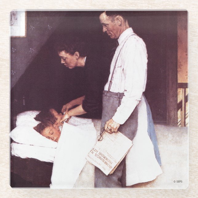 Freiheit von Angst Glasuntersetzer (Vorderseite)