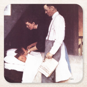 Freiheit von Angst Rechteckiger Pappuntersetzer