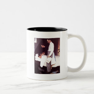 Freiheit von Angst Zweifarbige Tasse