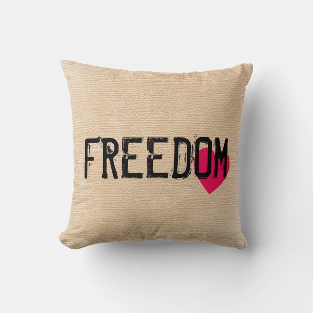 FREIHEIT von unseren Faith Freedom Family Pillows Kissen (Vorderseite)