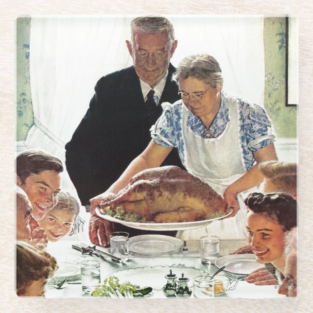 Freiheit von Woll Glasuntersetzer (Vorderseite)