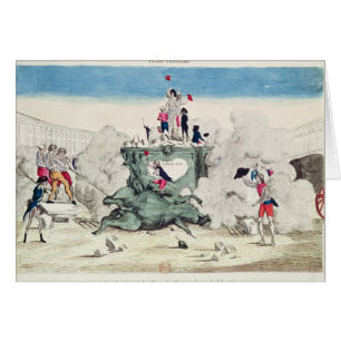 Freiheit, welche die Statue vom beststen stürzt