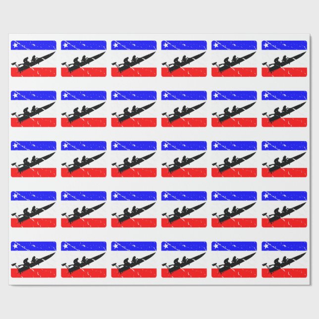 Freiheit Widerstand-Boot FLAIR Geschenkpapier (Flach)