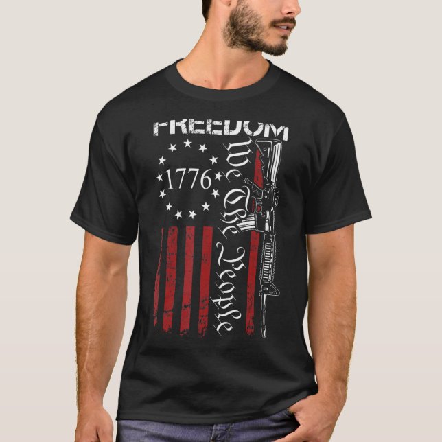 Freiheit Wir Menschen sind 15 2nd Amendment Pro Gu T-Shirt (Vorderseite)