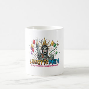 Freiheit zur Party Statue of Liberty-Feier  Kaffeetasse