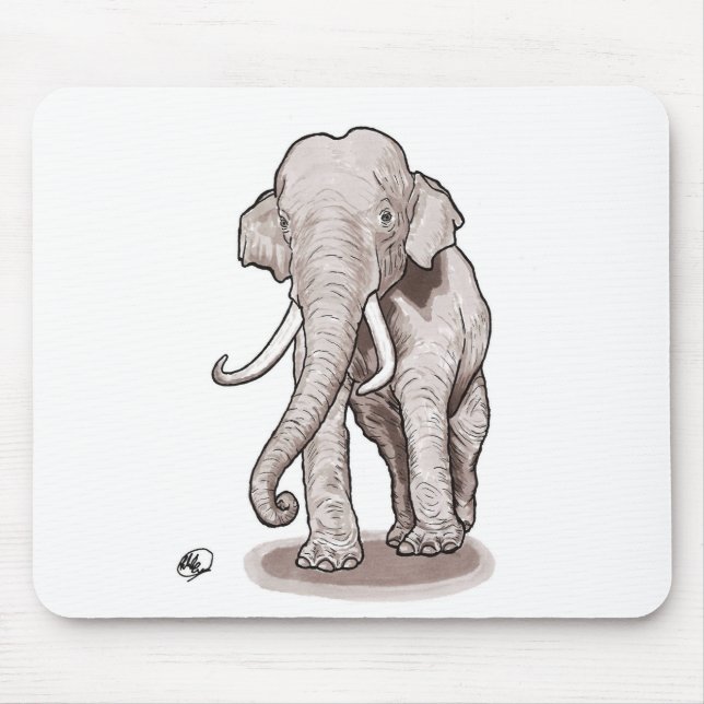 Freiheits-Elefant Mousepad (Vorne)