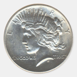 Freiheits-Friedensdollar-Aufkleber-Sätze Runder Aufkleber