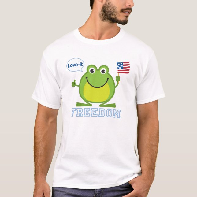 Freiheits-Frosch T-Shirt (Vorderseite)