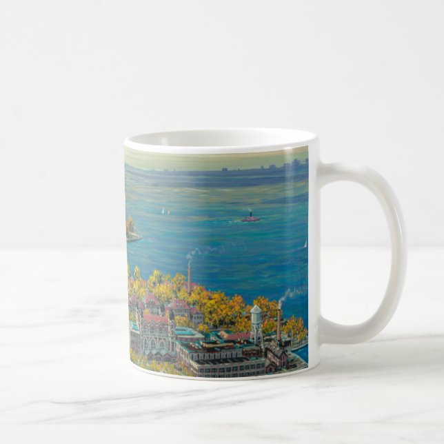 Freiheits-Insel, New York Tasse (Rechts)