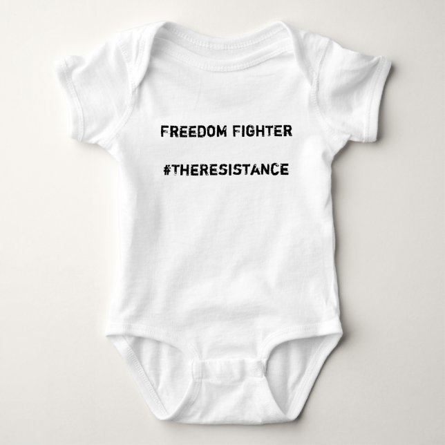 Freiheits-Kämpfer, #TheResistance Baby Strampler (Vorderseite)