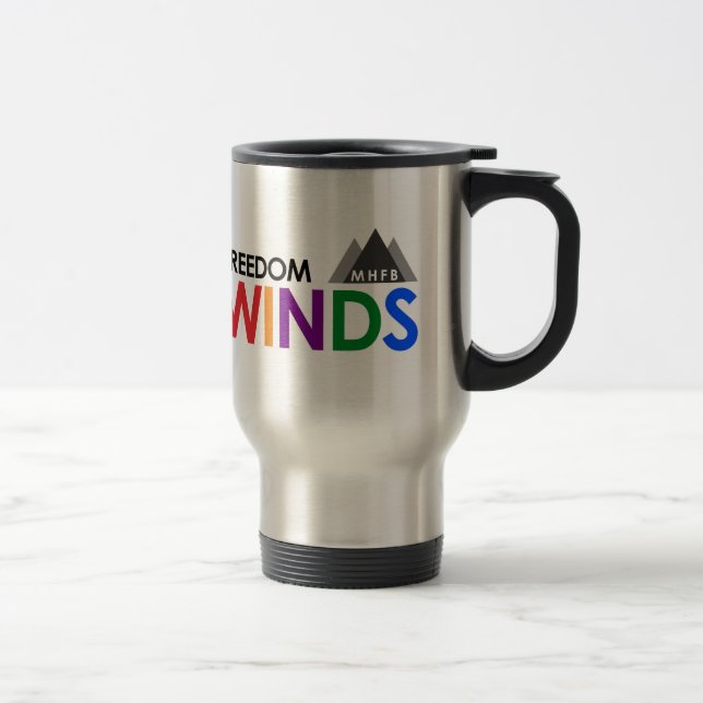 Freiheits-Wind-Reise-Tasse Reisebecher (Rechts)
