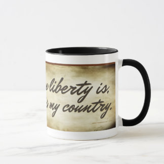 Freiheits-Zitat-Tasse Bens Franklin Tasse