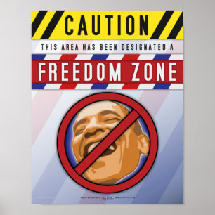 Freiheits-Zonen-Plakat Poster