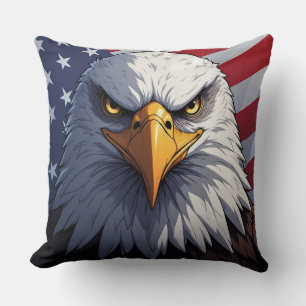 Freiheitsadler für stolze Amerikaner Kissen