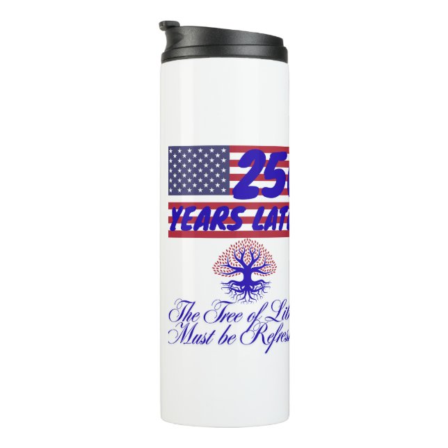 Freiheitsbaum-Flasche Thermosbecher (Nach rechts gedreht)