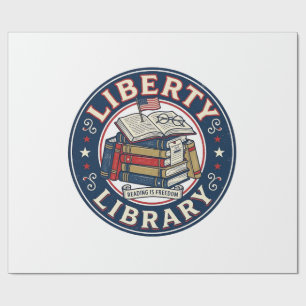 Freiheitsbibliothek Patriotische Patriotische Bibl Geschenkpapier