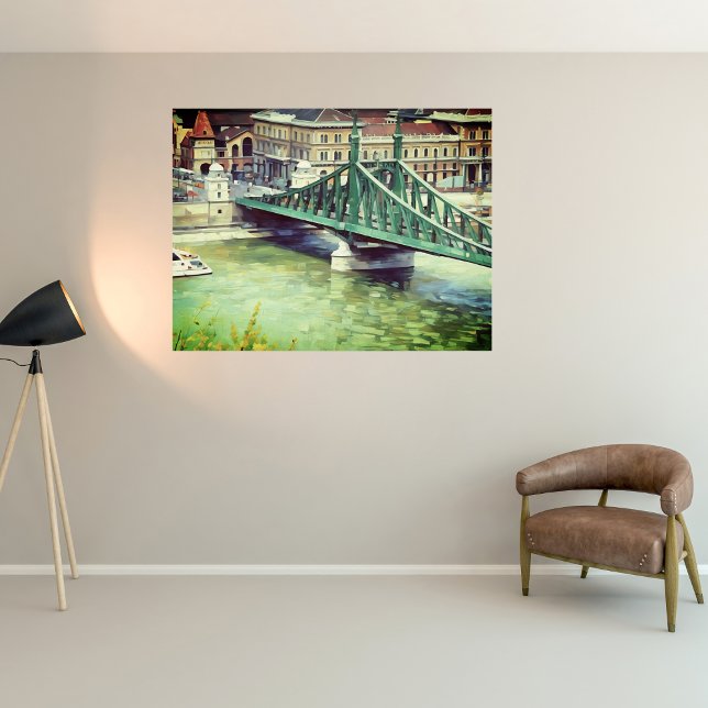 Freiheitsbrücke - Budapest - Malerei Poster (Von Creator hochgeladen)