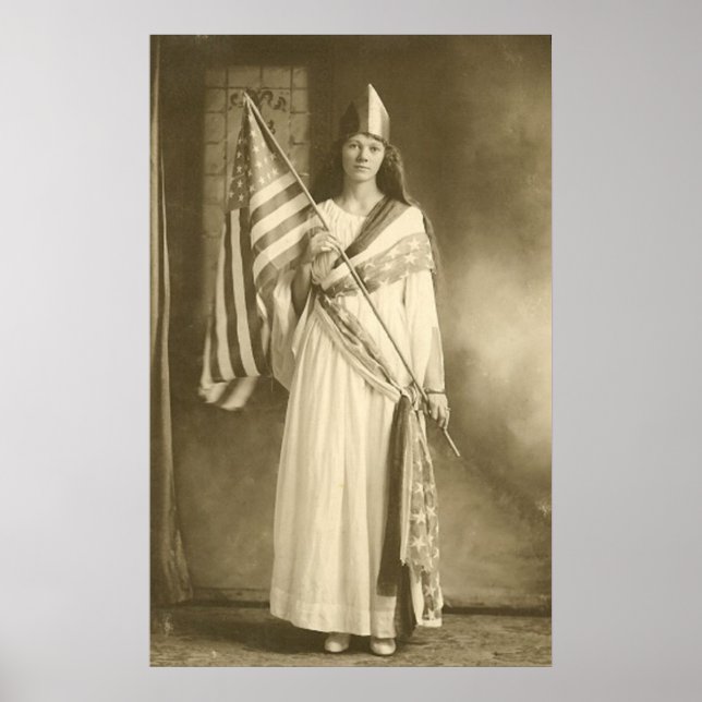 Freiheitsdame Großposter Poster (Vorne)