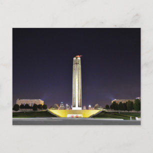 Freiheitsdenkmal an der Nacht, Kansas City, Missou Postkarte