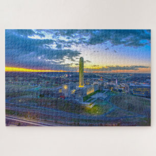 Freiheitsdenkmal bei Sunset, Kansas City, Missouri Puzzle
