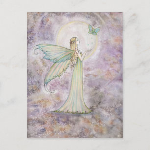 Freiheitsfee und Schmetterling Postkarte