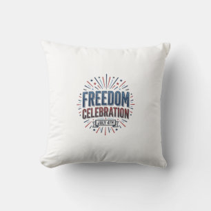Freiheitsfeier 4. Juli Patrioten-Shirt-Design Kissen