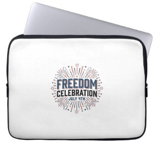 Freiheitsfeier 4. Juli Patriotisches Shirt-Design Laptopschutzhülle