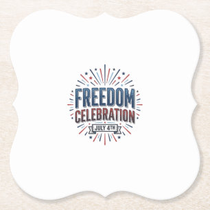 Freiheitsfeier 4. Juli Patriotisches Shirt-Design Untersetzer