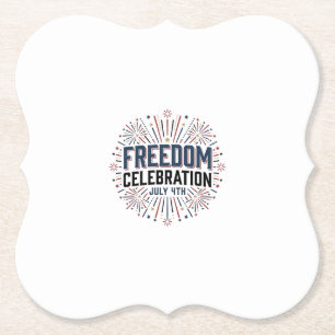 Freiheitsfeier 4. Juli Patriotisches T-Shirt-Desig Untersetzer