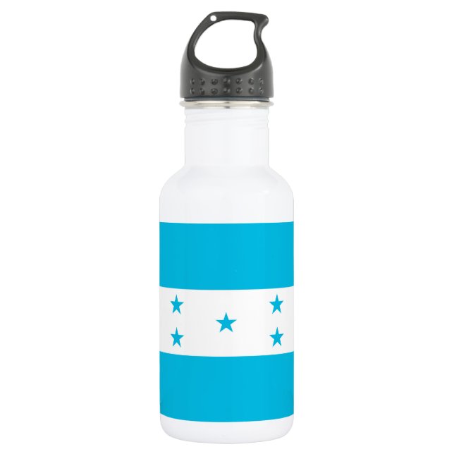 Freiheitsflasche mit der Flagge von Honduras Edelstahlflasche (Vorderseite)