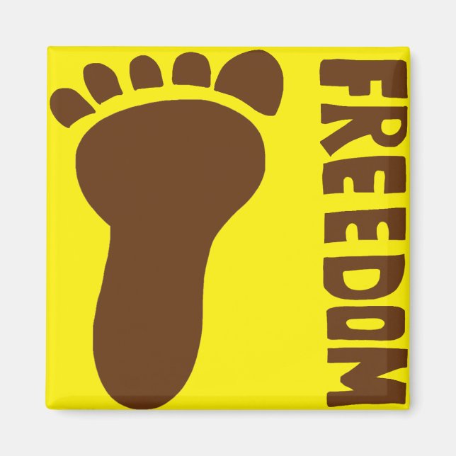 Freiheitsfuß Magnet (Vorne)