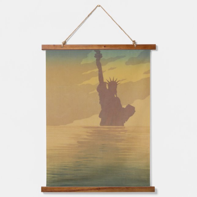Freiheitsgedanken Wandteppich Mit Holzrahmen (Vorderseite)