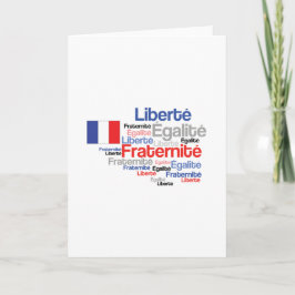 Freiheitsgleichheit Brüderlichkeit Französischer N Karte