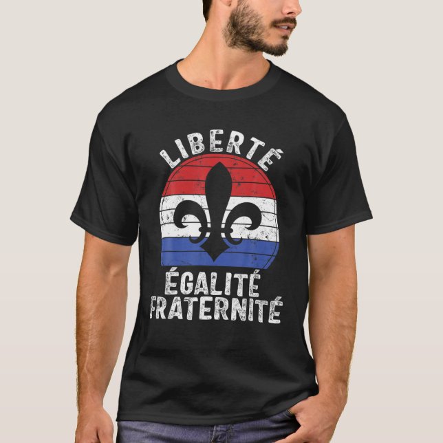 Freiheitsgleichheit Brüderlichkeit Französischer N T-Shirt (Vorderseite)