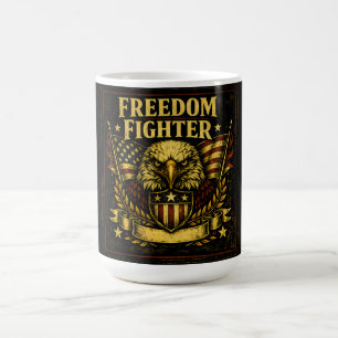 Freiheitskämpfer – Stolz Amerikanischer Verteidige Kaffeetasse