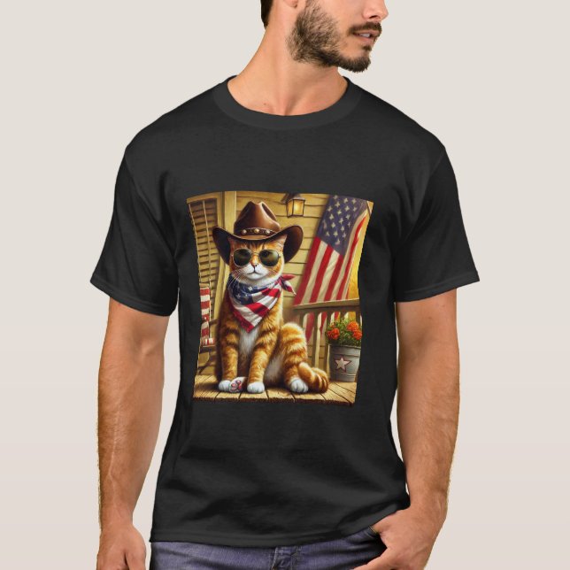 Freiheitskatze T-Shirt (Vorderseite)