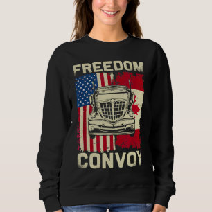 Freiheitskonvoi 2022 Unterstützung Kanadische LKW- Sweatshirt
