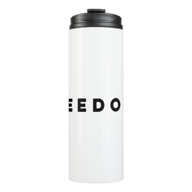 Freiheitskostüm für Männer Frauen Thermosbecher (Vorderseite)