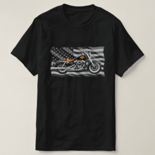 Freiheitsmaschine Stahl über Streifen Power Ride T-Shirt