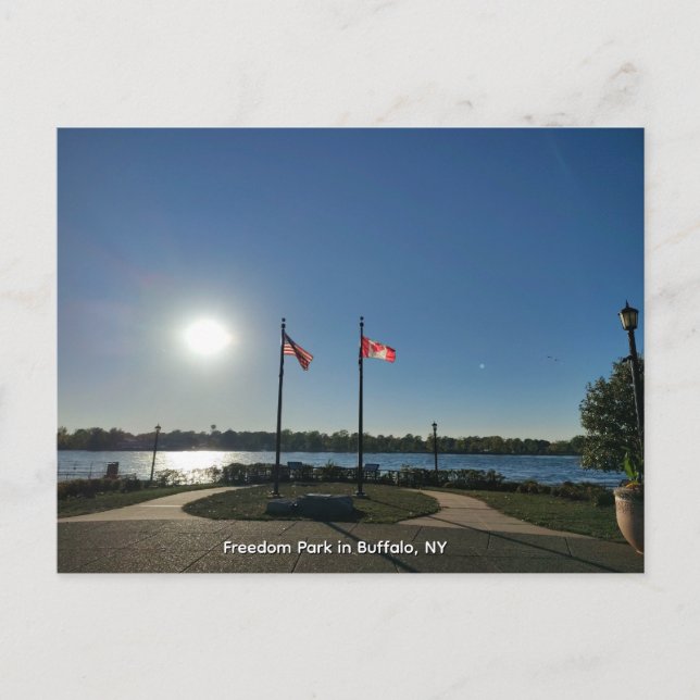 Freiheitspark in Buffalo, NY Postkarte (Vorderseite)