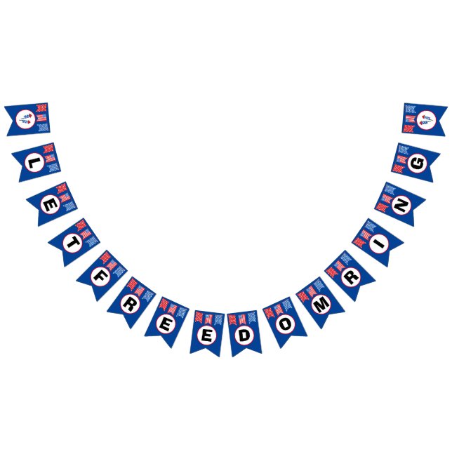 Freiheitsring-Banner gelassen Wimpelkette (Alle)