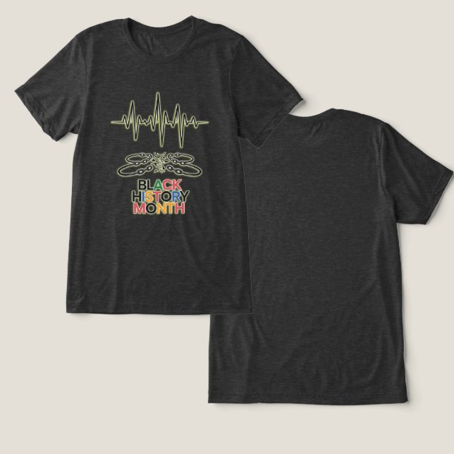 Freiheitsschuhe Tri-Blend Shirt (Design Vorderseite & Rückseite)