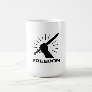 Freiheitsschwert-Grafik Kaffeetasse