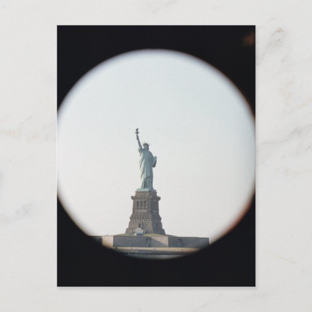Freiheitsstatue, 1886 postkarte (Vorderseite)