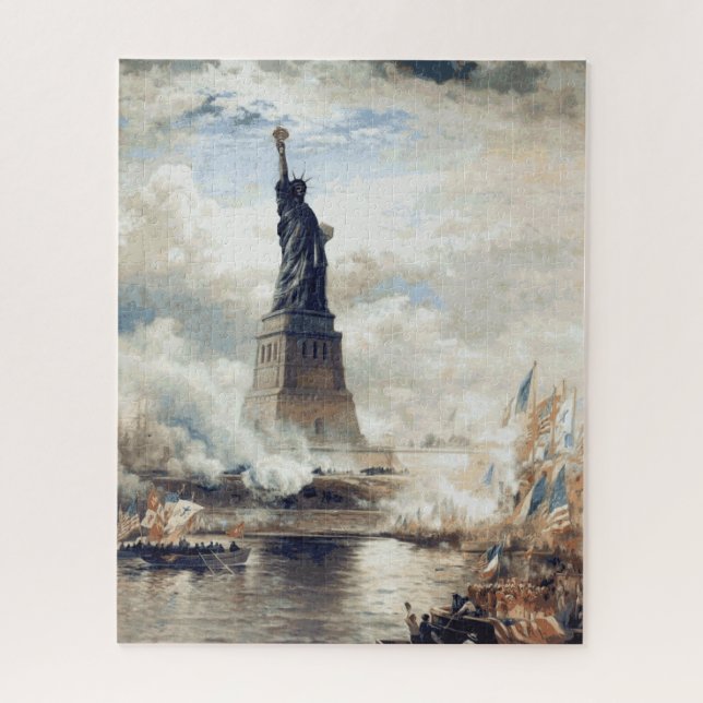 Freiheitsstatue 1886 puzzle (Vertikal)